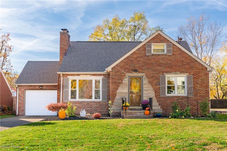 Welcome to this charming and updated bungalow located in the desirable Harter Heights neighborhood of Canton. This 3-bedroom, 2-bathroom home offers 1,368 square feet of living space. Built in 1955, the home combines classic architecture with modern updates, making it move-in ready and perfect for a variety of buyers. Features of the home include a large third bedroom upstairs with private bath, fireplace in living room for cozy ambiance, updated kitchen with modern finishes, newer HVAC system, windows, patio and garage doors, fenced-in backyard with private patio, attached 1-car garage with opener and water access.  This home is close to schools, parks, shopping, and dining, offering convenience and community charm.