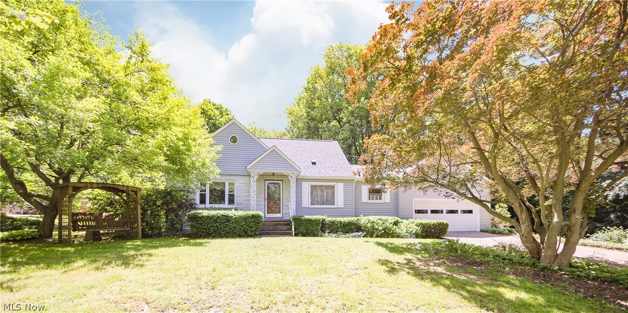 Don't miss your Opportunity to Own this Well Maintained Cape Cod sitting in a Park-Like Setting! The Spacious and Bright Living Room Opens to the Dining Room both Complete with Hardwood Flooring. Corner Built in Hutches in the Dining Room add to the Charm and offer Additional Storage. The Kitchen has tons of Cabinetry, a Built in Dishwasher with all Appliances to Stay. There are two Spacious Bedrooms on the First floor . The Second Floor Features a Huge Bedroom with 1/2 Bath, Built in Bookshelves and Drawers. The Walk Out Lower Level has an additional 434 total Finished Living Space and includes a Brick Fireplace. Outside you will find A Freshly Stained, Multi Tiered Deck which Overlooks the Fenced in Back Yard. Enjoy the summer in the Above Ground Pool with Deck, Fire pit and Additional Storage Building. Updates include Windows, Roof, Siding and Downspouts. All this on a Beautiful Tree Lined Street. A Home Warranty Completes the Package! Call today for your private tour.