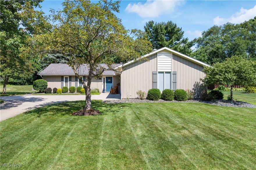 Attractive, well-built and maintained 3 bedroom and 2 bath ranch home in beautiful, Westfield Center. Open concept living with updated kitchen w/breakfast bar and dining area flowing into the great room with brick fireplace. Four seasons room with sliders leading to the concrete patio. Large office or flex space with sliders to patio. Good-sized bedrooms and master with attached newly renovated master bedroom - also with sliders leading to the patio. Large first floor laundry room with utility sink. This home features a large two car, side-entry garage and storage shed in the rear yard. Outdoor features include a large, private concrete patio with wooded views and raised garden. Additional updates include new kitchen cabinets, granite counters, farmhouse sink and LVT flooring. Newer carpet in the living room and hallway. New furnace and A/c in 2018. The exterior was professionally painted in 2022.
This home is a must-see in a sought-after community near parks, ballfields, world-class golf and city center.