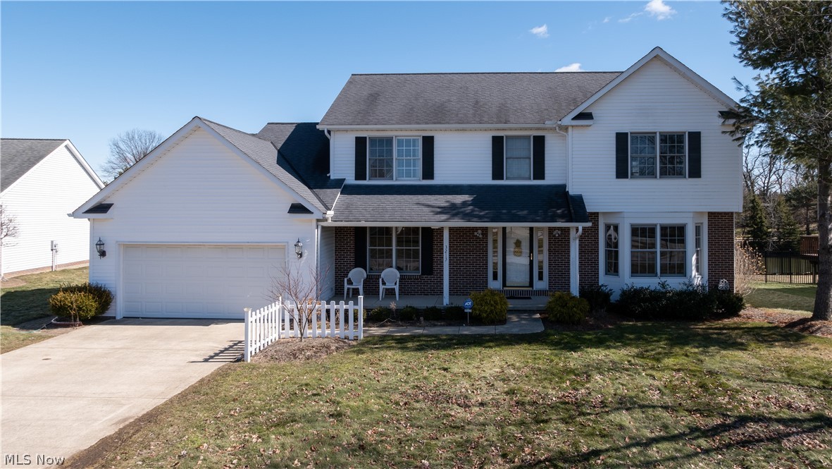 Eastwicke Farms! Looking for spacious rooms, open floor plan and lots of space? Wide, hardwood foyer leads you to living room with French doors to huge family room with gas fireplace. Eat-in kitchen offers plenty of cabinet and counter space, island, newer appliances (2019) and sliders to awesome deck with view of the water. Formal dining room, laundry room and powder room complete the first floor. The second floor features a huge master/ensuite and walk-in closet. Three additional bedrooms – 2 of which have walk–in closets and another full bath. The lower level is nicely finished and offers a full bath with walk in shower plus separate room for storage. Updates include: Trane furnace – 2017; gutters – 2018; garbage disposal - 2020. Radon system was installed in 2019.