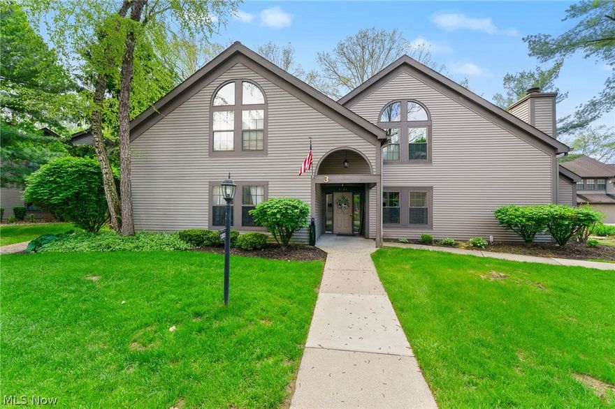 Beautifully updated second-story condo in the desirable Mill Creek Woods community! This move-in ready one-level unit features a functional, updated kitchen with breakfast bar that opens to a spacious great room combining the living and dining areas, complete with a cozy fireplace. The primary suite offers a private full bath, while a comfortable guest bedroom and second full bath provide additional convenience. Updated flooring, kitchen, and baths add modern appeal throughout. A pantry/laundry combination maximizes storage and functionality. Enjoy outdoor relaxation on the private balcony, plus the convenience of a one-car detached garage. Residents of Mill Creek Woods enjoy outstanding community amenities including a swimming pool, tennis courts, and bocce court. Great location with low-maintenance living at its best!