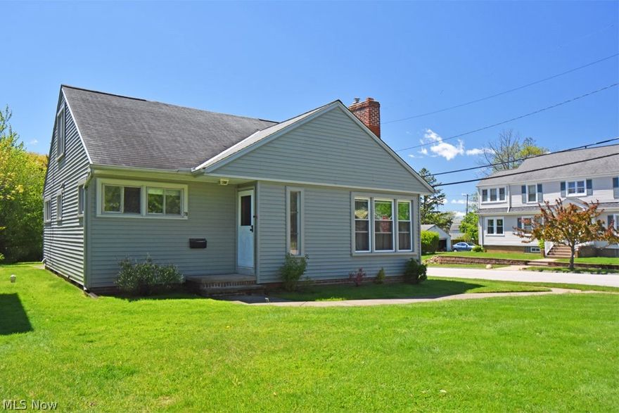 Better hurry as this well updated, well maintained bungalow / cape cod style home will feel like home from the moment you drive up. An attached garage is hard to find and it is also connected by a huge, 10x20 updated breezeway with outside access to both the front and back as well as a washer-dryer hookup for a main level laundry if desired. Lower level washer-dryer hookup is also present you so you choose! The kitchen is renovated, with modern and high quality oak cabinetry with dovetailed, soft-close drawers, taller cabinets, recessed lights, white appliances, built-in microwave, side-by-side refrigerator with water and ice maker, newer baseboards, replacement windows, newer vinyl floor and ample eat-in table space. Traditional yet large (18x15) living room with gleaming oak hardwood flooring, stone wood-burning fireplace, replacement windows. Two bedrooms on the main level were just painted and share an, updated hall bath with double sinks. Upstairs features two bedrooms and a renov