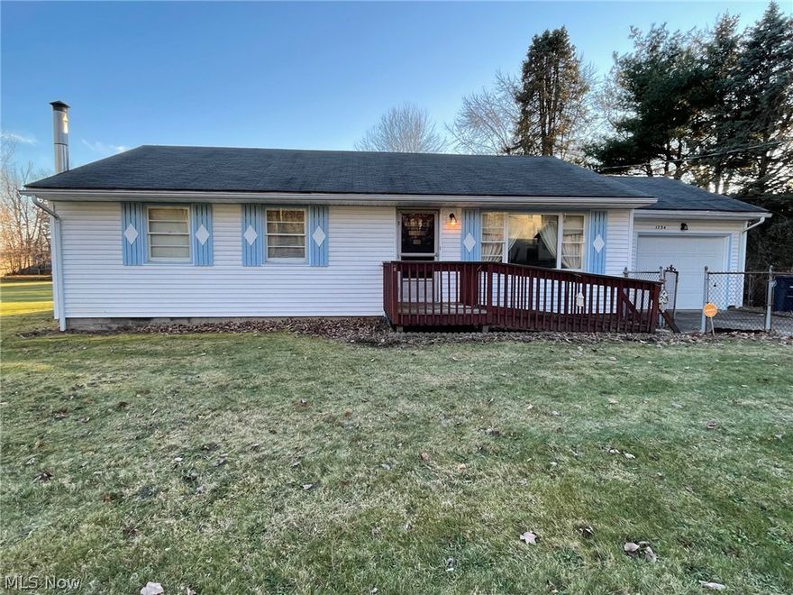 Nicely kept 3 bedroom, 1 bathroom ranch located on a completely fenced in on a beautiful double lot. Home is well maintained and is just waiting for your updates. Come make this house your new home!