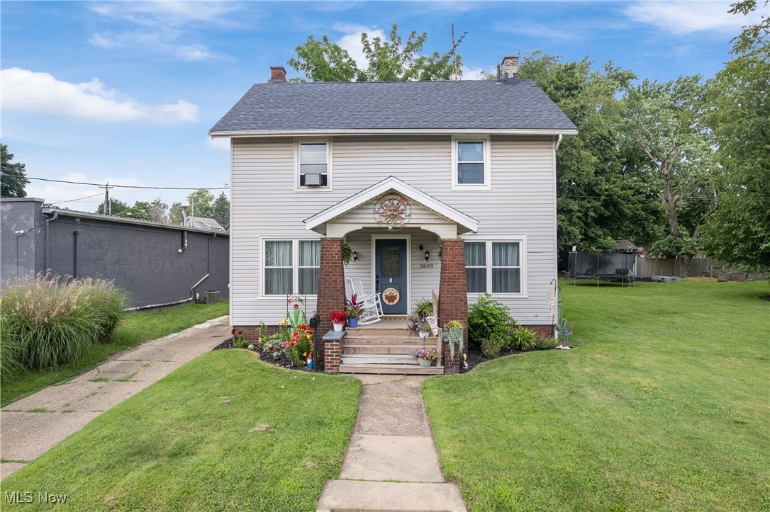 Welcome to 3609 Mahoning Ave NE in Canton – a beautifully updated home where all the hard work has already been done for you! This 3-bedroom, 1-bath charmer sits on nearly a half-acre lot (.45 acres) and has been thoughtfully updated inside and out. Step into the spacious living room featuring a cozy fireplace, flowing right into the dining room filled with natural light from its large windows. The gorgeous bathroom feels like a retreat with dual sinks, a walk-in shower, and a classic claw-foot soaking tub – perfect for unwinding after a long day. Updates? This home has them all: Newer windows, flooring, and paint; Fully updated kitchen and bathroom; Newer HVAC for peace of mind; Basement waterproofed & updated electrical; New sewer line; Roof scheduled to be replaced soon. With nothing left to do but move in, you’ll love the combination of modern updates and timeless charm. The spacious lot gives you plenty of room to enjoy the outdoors, while the home itself offers comfort, style, and function. Don’t miss this one – homes like this don’t come along often!