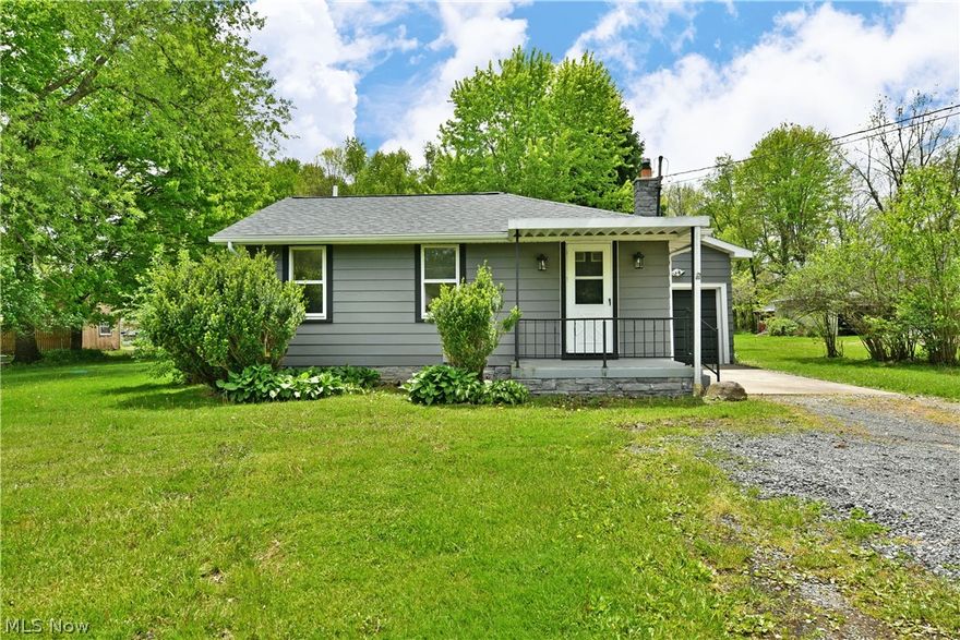 The perfect bungalow does exist, and it’s right here in Hubbard! Find peace, scenic views and clean, move-in-ready living space that’s been tastefully renovated and ready for you with a low point of entry to boot! This single-bedroom home makes the most of its surprisingly spacious layout that includes tons of garage space, a fenced-in backyard and a fantastic finished rear sunroom that’s the perfect place to curl up with a favorite book, enjoy a meal, entertain and more. The four-season lounge is open to your creativity. Handsome exterior colors ensure plenty of curb appeal as the covered front entryway welcomes you inside. Here, a spacious living room kicks things off with its warm lighting and hardwood styled flooring that continues throughout the home. A central kitchen and dining area delights with bright white cabinetry and a window lined sink. The short nearby hall sweeps past closet space and the sunroom entrance before finding the deep-set garage. Completing the main floor, a full bath joins the gracious bedroom and its personal closet space. Down below, a full basement includes laundry and utility services.