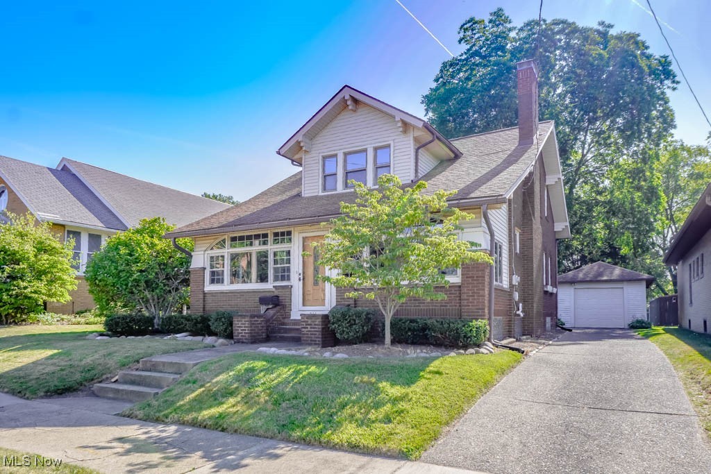 This beautifully updated century home blends original charm with thoughtful updates throughout. The enclosed front porch works perfectly as a drop spot and a sunny place to sit and relax. Step inside to a welcoming living room with a cozy fireplace, original trim, and hardwood floors that flow into the formal dining room. The kitchen has been updated with new LVP flooring, plenty of cabinet space, and a center island with a cooktop and counter seating. A newly added half bath on the main level adds extra convenience.
Upstairs are three comfortable bedrooms with hardwood floors and large closets. Built-in linen storage lines the hallway just outside the remodeled full bath with a tub and shower. The basement includes an extra shower, laundry area with washer and dryer, and great storage space.
Out back, you’ll find a covered porch and a partially fenced yard alongside a detached single stall garage. Don’t wait on this one—it’s a great place to call home.