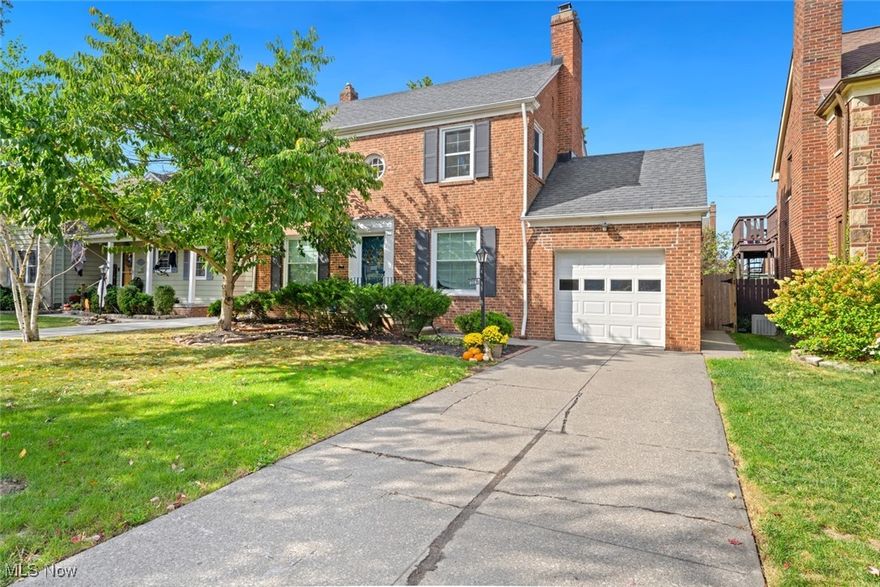 This is the Lakewood gem you have been waiting for! Super central and ultra walkable location, this solid Brick 3 bedroom 3 bathroom Colonial features a recently fully waterproofed and partially finished basement, including a full bathroom. 3 generous bedrooms and the second full bathroom complete the second floor, and a super convenient and rare 3rd bathroom is the half bath off of the kitchen. The living space is open and bright and the formal dining room could be used as such or be flex space to house homework, crafts, or home office. Many updates were added over the years, The house is move-in ready and has a well-landscaped yard. There's a cherry tree and a birch in the front yard. In the private, fully fenced backyard there are rhododendrons, hydrangea, rose bush, lilac tree, hibiscus tree, dogwoods and honeysuckle! Look out over it all on the brand new balcony. The street itself is a great one - all homes are well maintained and there is a strong sense of community with block parties, chili cookouts, and bar crawls! Check out the supplements for all recent improvements, and make an appointment to check it out today!