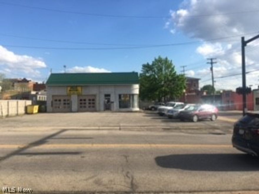 This commercial property is a corner location in Downtown area of Salem, Ohio. Was at one time a gas station, now used as a used car dealership.  Building only is being offered for sale: an office, bathroom, 2 work bays /w one having a ground lift car hoist. The other open/wash bay. A newer pitched roof [ about 2 years old, newer furnace [ 2 years], newer hot water tank [2 years], compressor has been updated with new parts.  NOTE: Business IS NOT FOR SALE!! Tools and other chattel items go with business.