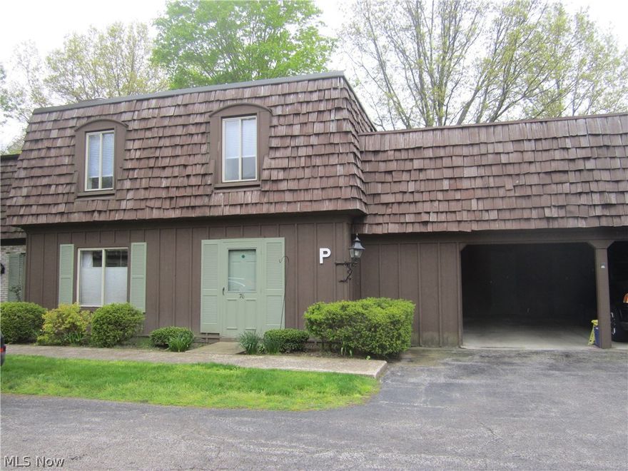 Move right in this freshly painted Condo. All appliances stay. Dining room table and hutch could stay. Wood burning fireplace in Great room . Sliding doors to patio. One car assigned garage parking. Large storage room next to first floor laundry. Half bath on first floor. Stocked lake for fishing, paddle boating or just relaxing.Tennis courts, club house and picnic area. Minutes from shopping and I-71. Great location.