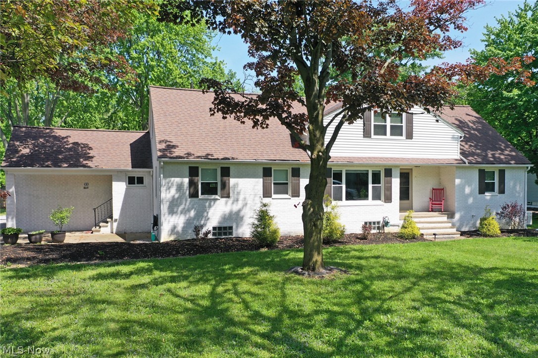 Gorgeous 5 bed, 3 full bath, brick Cape Cod, sitting on a 1-acre lot. This home has been totally remodeled, inside and outside. Beautifully updated kitchen, featuring miles of granite counter tops and super large island, tons of cabinets and stainless-steel appliances. The kitchen is open to the enormous living room, loaded with windows and natural light. Down the hall are two good size bedrooms with hardwood floors and a newly updated full bath. A complete remodel of the upstairs was done. By eliminating a 6th bedroom. the owner created a beautiful master bed and bath retreat. Also, upstairs you will find 2 additional bedrooms with new carpeting (hardwood under carpet) and an updated full bath. All bedrooms have plenty of closest space, plus additional storage space along the upstairs hallway. If more storage is needed, there is an abondance in the full basement. To make entertaining a breeze, an additional door was added to the kitchen for easy access to the freshly painted enclosed