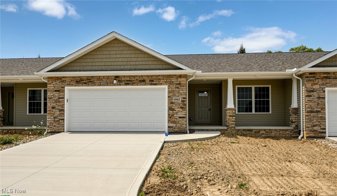 Immediate occupancy with three brand new completed models to choose from starting at $365,000. Quality homes by Gasser Builders. Open floor plan features a generous kitchen island and convenient access to the relaxing private deck. Master bedroom includes an on suite bath with a private water closet and shower area plus generous sized walk-in closet. Quality engineered luxury vinyl and Mohawk carpet throughout. The full basement is ready to be finished, already stubbed for a bath and includes an egress window for extra light and safety. Convenient cluster home living just minutes from interstates, shopping and restaurants, connected to the Medina County Park District walking trails. The Association fee is a low $160 per month includes lawncare, landscaping, snow & trash removal.