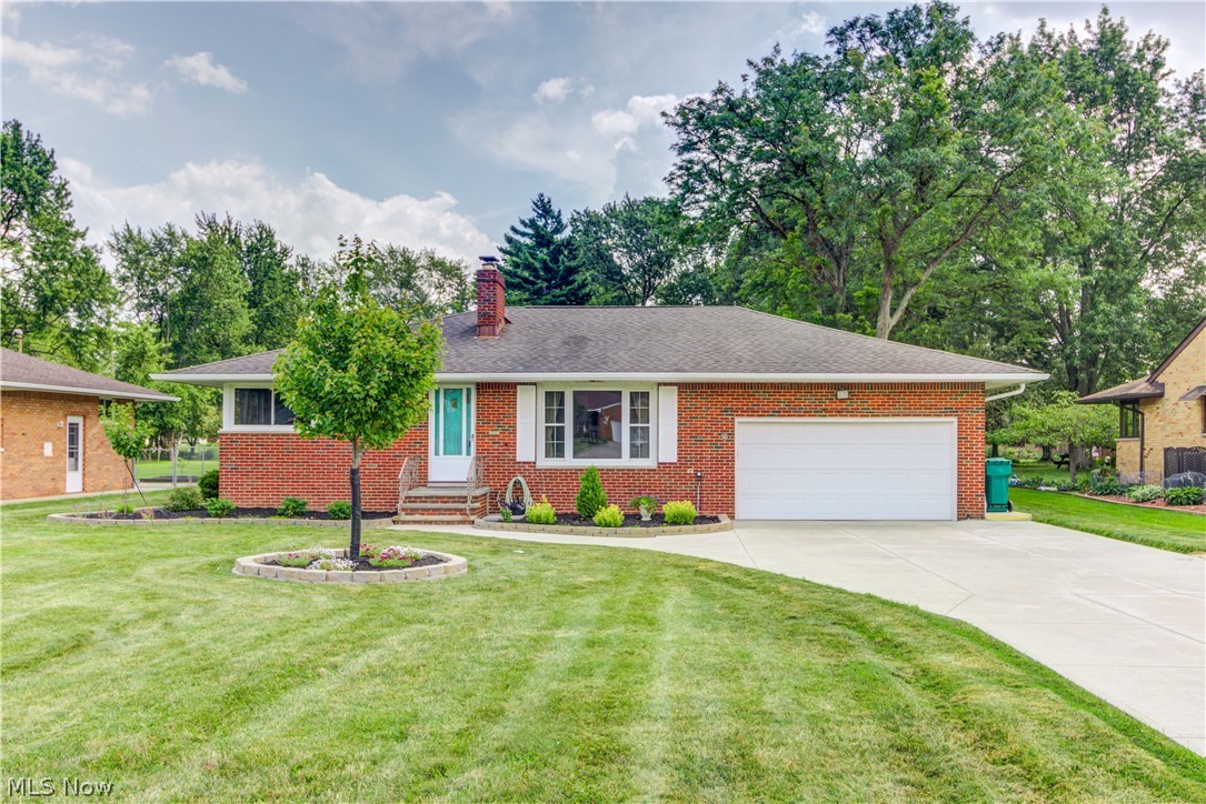 Settled on a stunning 0.5 acre lot, this Seven Hills 3 bedroom, 2 full bathroom ranch home has over 1400 square feet plus a partially finished basement. Beautiful wood floors flow through the living room, dining room, and bedrooms making it easy to coordinate with your own personal style. The bright kitchen has white cabinets, recessed lighting, tile flooring, plenty of counter space, and opens to the dining room. French doors from the dining room lead to the spacious living room. A large sunroom increases the space and features a brick accent wall, newer carpet, and patio door that leads to the deck. Good sized bedrooms and full bathroom complete the first floor. Downstairs, the partially finished basement has a large entertainment space, easy to maintain luxury vinyl tile flooring, and a full bathroom. Outdoors, the sprawling backyard has mature trees, manicured landscaping and a storage shed. Most windows have been replaced, attic insulated and electric has been updated. Come see t