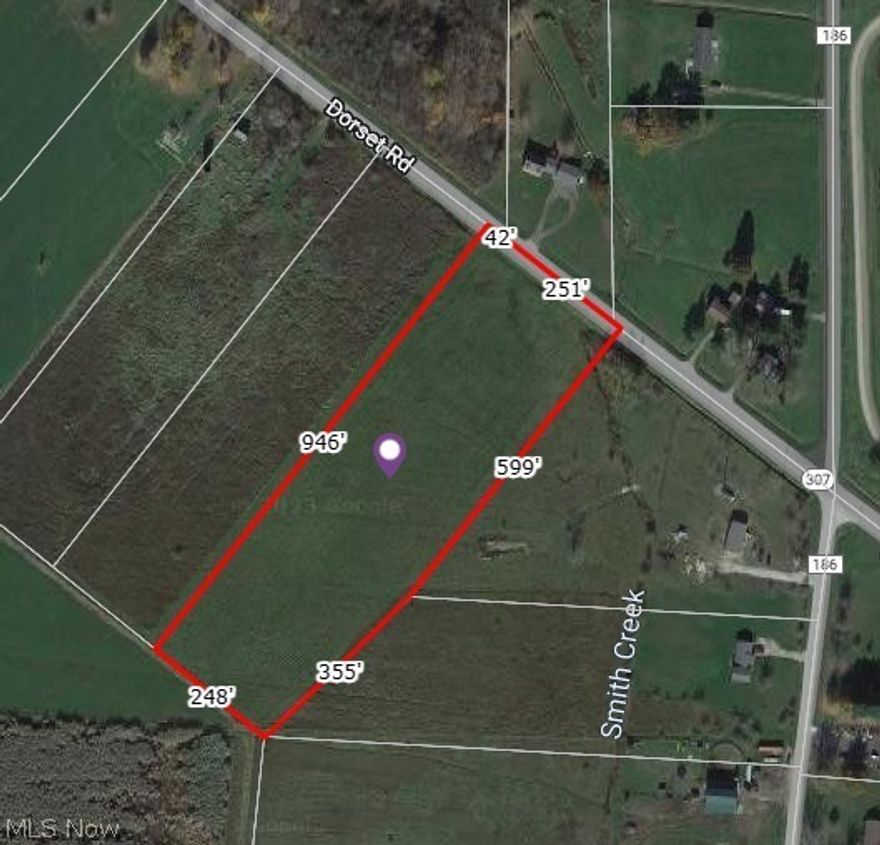 Excellent residential buildable lot with approximately 293 ft of frontage in Jefferson, Ohio. Over 6 acres of cleared, level land on State Route 307 East, near the corner of Black Sea Road. Located outside the village but still in Jefferson Township. Close access to Route 11. Bring your ideas and build your dream home here!