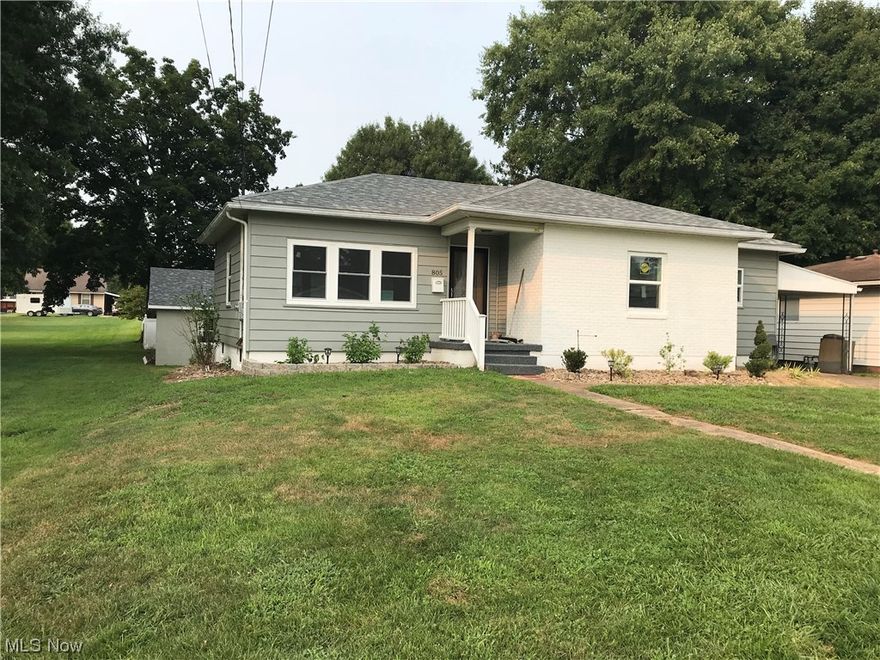 This home has many updates and is ready for new owners.  Large 32x32 2 stall detached garage. Updated kitchen and baths. New carpet. New roof and windows.