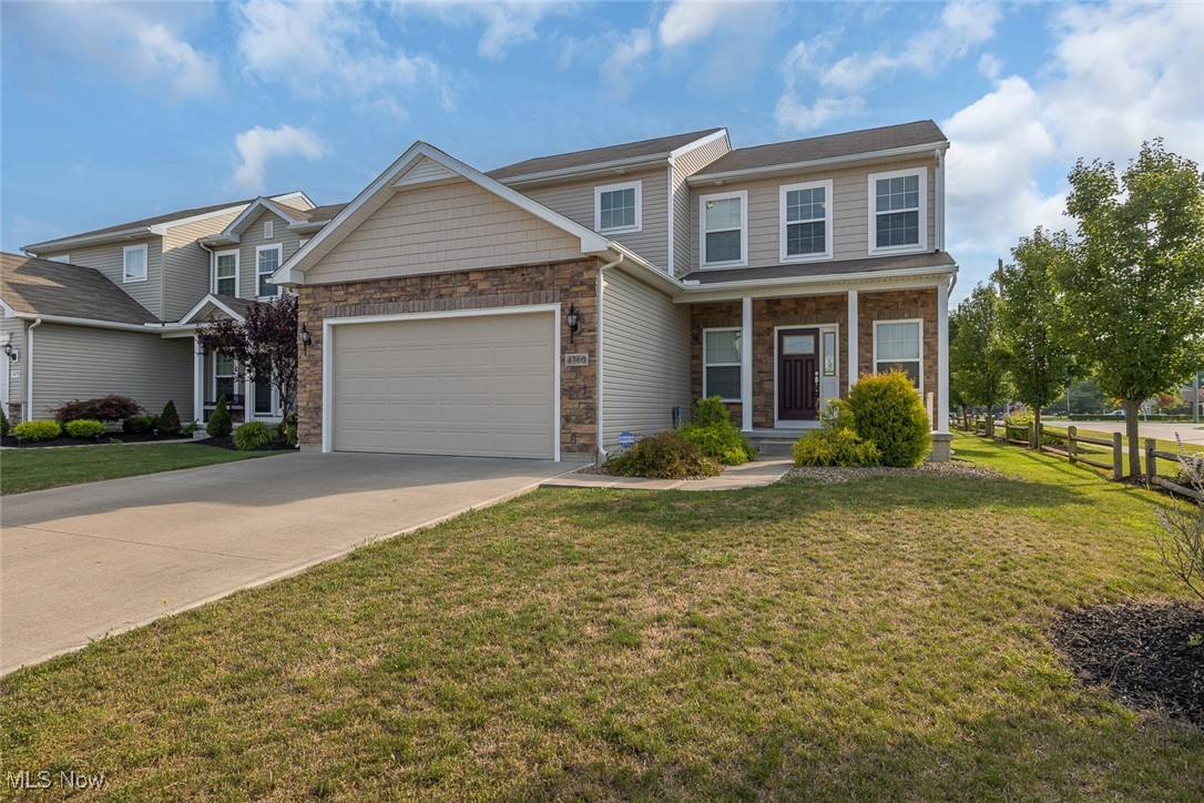 Welcome home to Cornerstone Farms in the Amherst School District! This stunning 4 bedroom colonial is ready for its next owner and offers loads of upgrades. Exterior features include the extra wide driveway, extended garage and upgraded garage door, front porch and back patio, perfect for relaxing after a long day. Inside, you'll appreciate the attention to detail. The sellers opted to upgrade the front door and all interior doors at the time the home was built. Throughout the first floor you'll enjoy low maintenance, luxury vinyl flooring. The kitchen and dining area feature granite countertops, upgraded cabinets, stainless steel appliances, and custom lighting. Upon entry through the garage into the home you will find two bonus rooms, perfect for a small office and perhaps a pantry. The second floor features carpet installed in 2021 throughout all 4 bedrooms. The private owners' suite offers a full bath and huge walk in closet. The second floor laundry room is very convenient, (and the washer and dryer will stay with the home!). You'll never have to worry about running out of hot water, thanks to the 80 gallon hot water tank. The basement offers a huge amount of additional storage and could be finished for even more living space! No need to wait for new construction, when you can move right in, and begin enjoying this beautiful neighborhood as well as an incredible tax abatement! Call today to schedule your private tour.