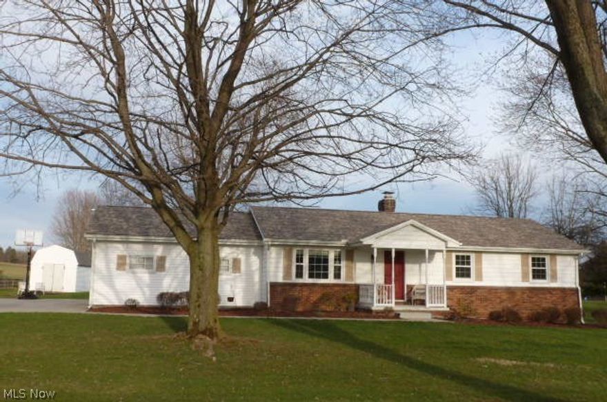 Beautiful ranch located in a serene setting including two parcels. Spacious corner lot with a huge yard and plenty of room to run around! Updates include newer concrete drive with turnaround capability, newer vinyl siding, new roof shingles with chimney cap in 2016, vinyl replacement windows,and oak kitchen cabinets. This beauty will not last! Poland Twp. and Poland Schools!!