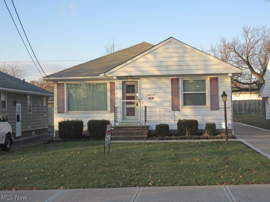 Immaculate 3 bedroom, 1 ½ bath ranch conveniently located.  This lovely home offers an eat-in kitchen with newly updated countertops & cabinets and a spacious living room.  Hardwood flooring is beneath the carpeting throughout. Updates include: vinyl replacement windows, roof, insulation, central air, electrical panel box, and a newly poured concrete driveway.  Completing this offering is a finished recreation room with glass block windows, a 2-car garage, and all appliances are staying, including washer & dryer. Look no further!  Shows beautifully!