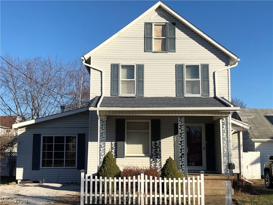 Heat it up... Throw another log in the wood burning fireplace of this 3-bedroom/2-bath 1648 sq ft home in Minerva.  Great features include a classic dining room, welcoming living room, kitchen with appliances included, basement laundry, family room for entertaining with a sliding glass door leading to a deck, and shed in the fenced backyard.