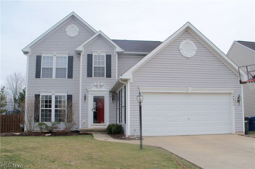 A wonderful opportunity in Olmsted Township!  This 2003 built Colonial in the quiet subdivision of Westfield Park offers a traditional floor plan including formal living and dining rooms, eat-in kitchen and first floor family room.  The basement rec room offers additional living space and can accommodate large gatherings.  A master suite (with walk-in closet & private bath), 3 additional bedrooms and a full bath are located on the second floor - three of the bedrooms have been freshly painted.  All kitchen appliances and the washer / dryer will remain with the home and the pool table is negotiable.   Featuring one of the larger lots in the neighborhood, the fully fenced backyard offers plenty of space for gardening and outdoor activities. Two gates allow for convenient access in and out of the yard. The neighborhood features a beautiful common area with a large pond and walking trails. A lovely home, in a desired community with top rated schools – call now to schedule a showing.