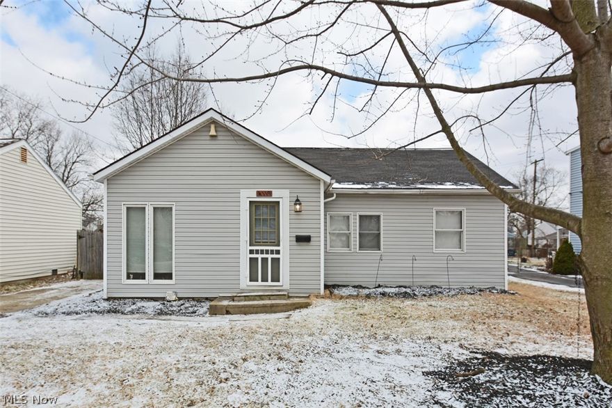 Enjoy this cozy 3 bedroom, 2 bath ranch home with lots of natural light.  Remodeled in 2009 including furnace, hot water tank, range-oven and refrigerator.  Newer front and side doors.  Front half of roof replaced in 2009, back half in 2018.  Perfect starter home or for someone wanting the ease of one floor living.  Lots of extra elbow room to take advantage of this home’s fully fenced yard, two-car garage, covered patio and partial basement.  Washer and dryer stay.  Schedule your showing today.