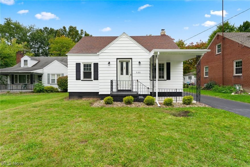 Welcome to this charming cape cod with three, possibly FOUR bedrooms on Youngstown’s west side. This home has been completely updated and is move-in ready! Beautiful Hardwood Floors, fresh paint and newer carpet throughout. Updated bathroom with newly tiled tube. HUGE first floor master bedroom with bay window. Updated kitchen with luxury vinyl floors and granite countertops. Spacious clean basement ready for finishing into extra living space! Pull-up the driveway and have no issues with extra turn-around space leading you to the large two car garage. Don’t forget to check out the huge backyard beyond the garage! Just a Minute away from scenic Mill Creek Park. An Americas Preferred Home Warranty is offered to the buyers for piece of mind during. Call today to schedule your showing before this one is gone!!