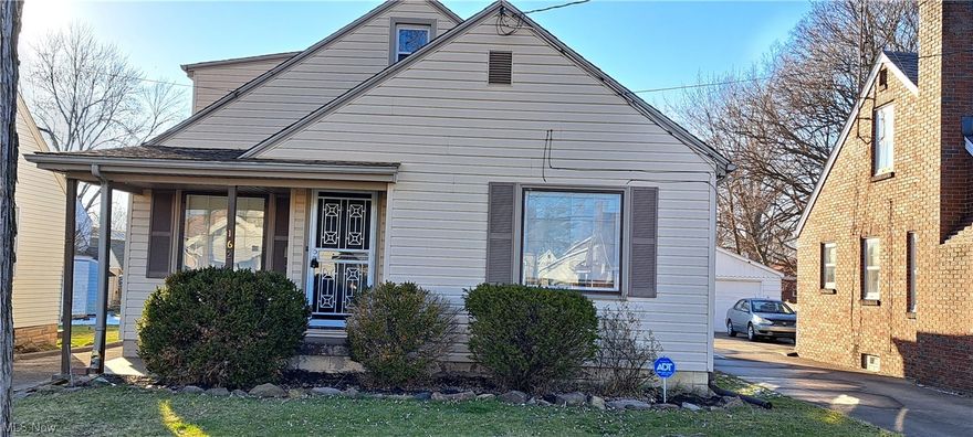 MUST SEE this adorable, well maintained 3 bedroom, 1 full, 2 half baths Cape Cod home located on Youngstown's West side. Primary bedroom & main bathroom on first floor, then remaining bedrooms and half bath on upper level. Home features LVT floors and some carpet throughout with an added den off of the dining room.  Enjoy the above ground pool in the backyard with a spacious 2 car detached garage. Full basement boasts open rec room area, storage, half bathroom & laundry room. Make your appointment today before it's gone!