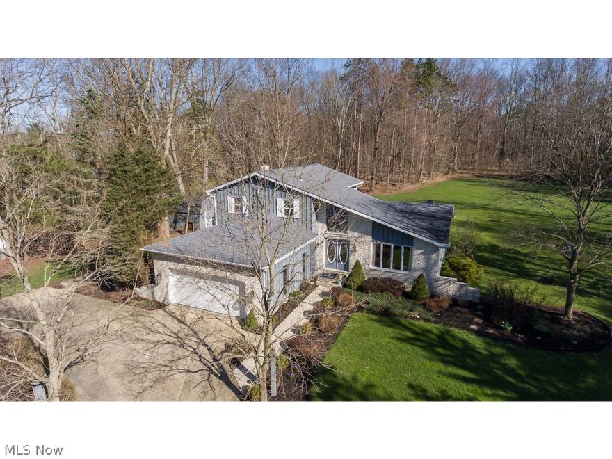 Privacy and nature surround this 4 bedroom, 3 full bath home situated on the cul-de-sac, with 1.98 park-like acres. Very private and serene setting that backs to Bath Nature Preserve! Located in the Heart of Bath. kitchen features granite counter tops and stainless steel appliances. Kitchen opens to family room with wood burning fireplace. French doors from family room lead to beautiful sun room. Spacious deck/patio to enjoy the tranquil setting. 1st floor bedroom and full bath. 2nd floor Master suite with updated master bath. 2 additional bedrooms and full bath complete the 2nd floor. 2.5 car garage. New Septic System December 2015. 20x12 shed. Energy efficient home. Revere Schools.