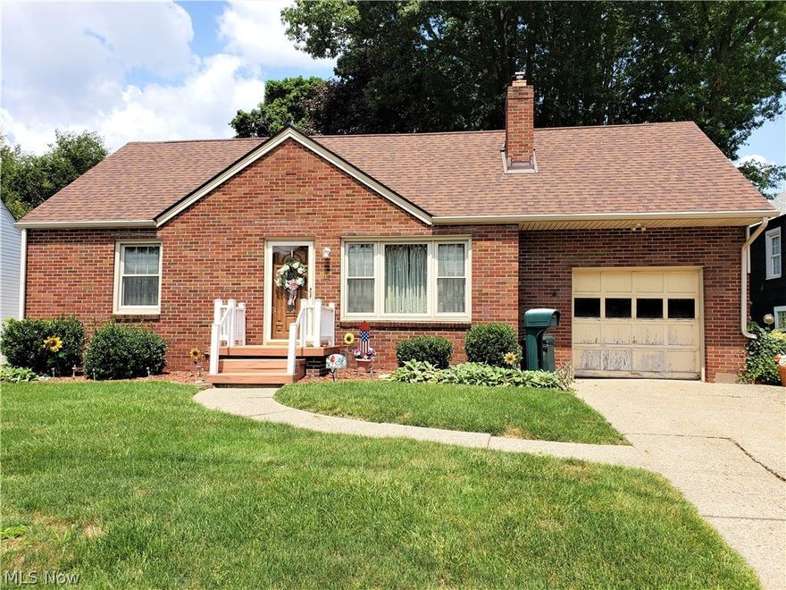 Good brick bungalow home w/vinyl replacement windows & natural woodwork, first floor having hardwood floors, living room w/wood burning fireplace, kitchen w/dining area, electric range & side by side refrigerator, 2 first floor bedrooms, ceramic tile bath and relaxing 3 seasons room. Second floor features 2 bedrooms up w/wood floors & closets. Full basement w/solid knotty pine family room, commode & shower, Hi Efficiency gas furnace (TraneXE90) w/central air, gas hot water heater, circuit breaker electric, glass block windows, water softener & all utilities. Attached 1 car garage w/opener, paved drive & partially fenced backyard, new front door & storm door, dimensional roof. Parcel #302330. Lot size 59'x111'. Taxes $822 per half yr. Convenient access location! Great investment opportunity! Open for viewing at 12 Noon sale day. Check this one out!! NOTE: Don't miss this investment opportunity!!