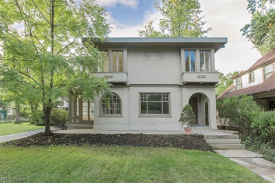 1920 Historic architectural gem. Solid mini mansion. This unique home features many upgrades including the kitchen with granite counters and SS appliances, many new windows, boiler system, bathrooms including private bedroom full bath. electrical and plumbing systems. The spacious side sunroom is heated and allows lots of natural sunlight to shine thru. All of which overlooks a 100' double wide lot. Truly a rare opportunity!