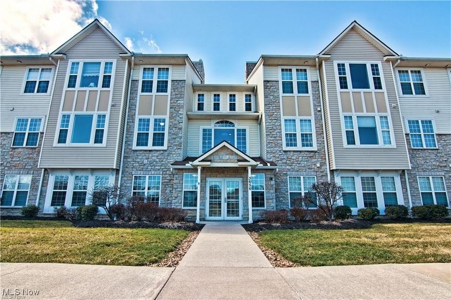 Like Your Own Health Club! Exercise room, pool, tennis, golf, walking trails, community activities and so much more comes standard. This first floor condo offering 2 bedroom, 2 full baths, combination living and dinning room, spacious master bedroom, ceramic flooring, dual closets, inviting bathroom with a walk-in shower, efficient kitchen, breakfast bar, all appliances including washer and dryer, handicap accessible, lower level parking garage (1 space), elevator, gathering common areas. Perfectly located close to major highways Lake Erie, shopping, restaurants and a hospital.  Join this active community today!