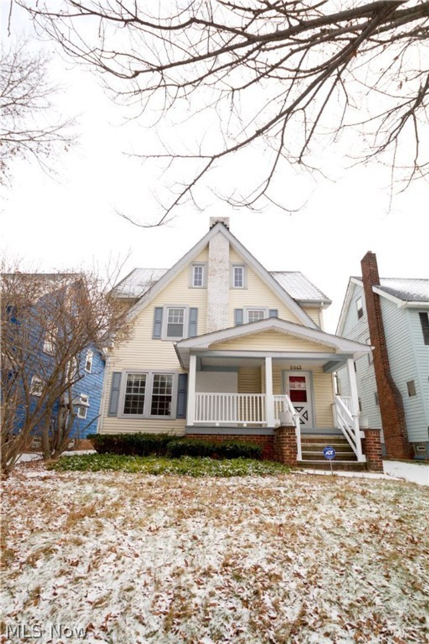 Your front door with enclosed foyer and coat closet enters into beautiful living room with cozy wood burning fireplace and natural light! Spacious dining room with built in storage. Cherry hardwood floors and crown molding throughout living and dinging room as well as access to kitchen from both. Spacious eat in kitchen holds plenty of cabinet space! First floor half bath. Venture upstairs to find 3 spacious bedrooms with large closets and new carpet throughout! Rear facing bedroom with balcony! Spacious bonus room on third floor could be used as fourth bedroom or additional family room with original hardwood floors, high ceilings and plenty of open space! Basement has been waterproofed. Newer furnace and AC. Wood privacy fence surrounds backyard and patio! Garage floor and structure newer. POS will be violation free! ADP Security system already installed throughout. Move right in!!