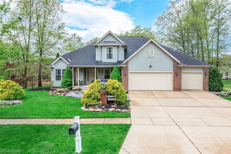 Wonderful home in the desired Indian Ridge Estates neighborhood is certain to impress.  Private, professionally landscaped lot overlooks picturesque natural pond for gorgeous views year round.  Open floor plan compliments today's living.  Spacious eat in kitchen includes breakfast bar, pantry and desk area... that opens to 2 story great room with fireplace.  Dining room or home office.  1st floor master suite offers walk in closet and luxury bathroom with double vanity, soaking tub and stand up shower.  Upstairs includes 3 additional bedrooms, a full bath and hobby / storage room.  Finished basement offers recreation room with pool table, bar, home theatre, exercise room and workshop / storage room.  Front porch.  Stamped concrete patios overlooking pond.  3 car garage with extra storage.  New carpeting throughout 2nd floor.  New interior paint throughout.  Neighborhood community center, pool, tennis courts and gathering center.  Close distance to charming downtown Vermilion.  Call agent today.