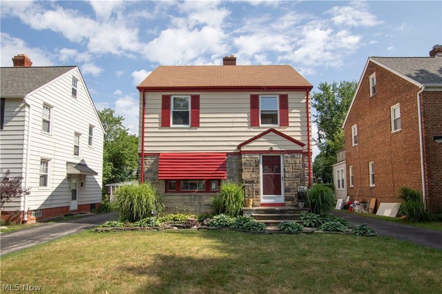 Welcome to this delightful 3-bedroom, 1.5-bath colonial. The home boasts beautiful hardwood floors adding warmth and character. The inviting living room features a cozy fireplace, ideal for relaxing evenings. The spacious dining room provides access to a bright and airy four-season room, perfect for enjoying year-round views of the outdoors. The eat-in kitchen offers ample space for casual dining, while a conveniently located half bath completes the main floor. Upstairs, you'll find all three bedrooms, including the primary bedroom with a private terrace deck, an ideal spot for morning coffee or evening sunsets. The full bath has been updated with a remodeled tub surround and a stylish vanity sink. There is also a finished 3rd floor attic space. The finished rec room in the basement adds versatile space for entertaining or family gatherings. Recent updates include all new windows, a brand-new 2.5-car detached garage, a newly paved driveway, a new patio for outdoor enjoyment, and a newly installed side door, all completed within the past year. This home provides a fantastic opportunity to add your personal touch and bring out its full potential.