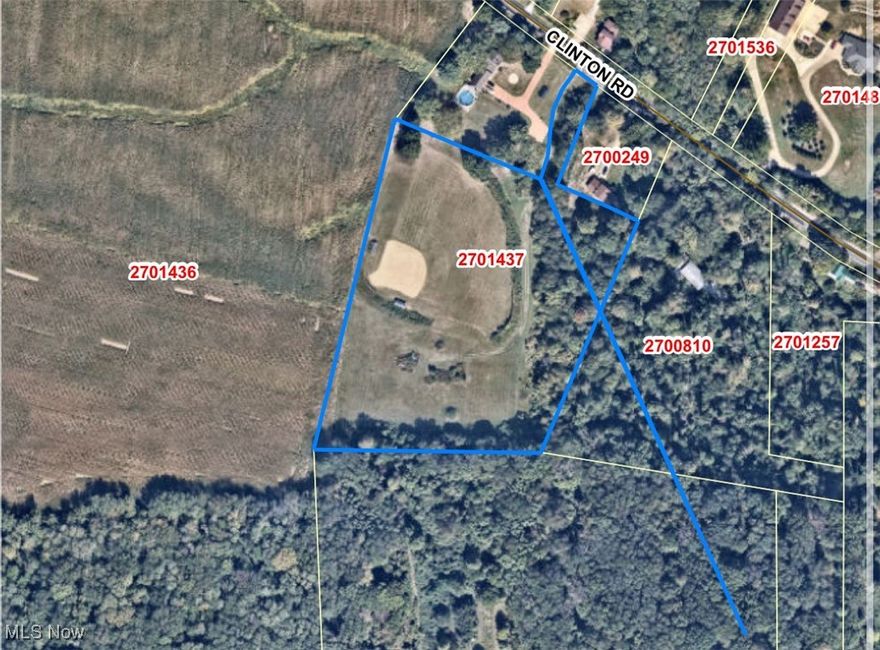 Welcome to 8 gorgeous acres that currently sits as a baseball field. A gravel driveway is already in existence to the left of the home which is also listed for sale. To view the home listing reference MLS#5059094. All information is to be confirmed by buyers. Buyers to do their own due diligence on zoning and building permits. Property lines are approximate.