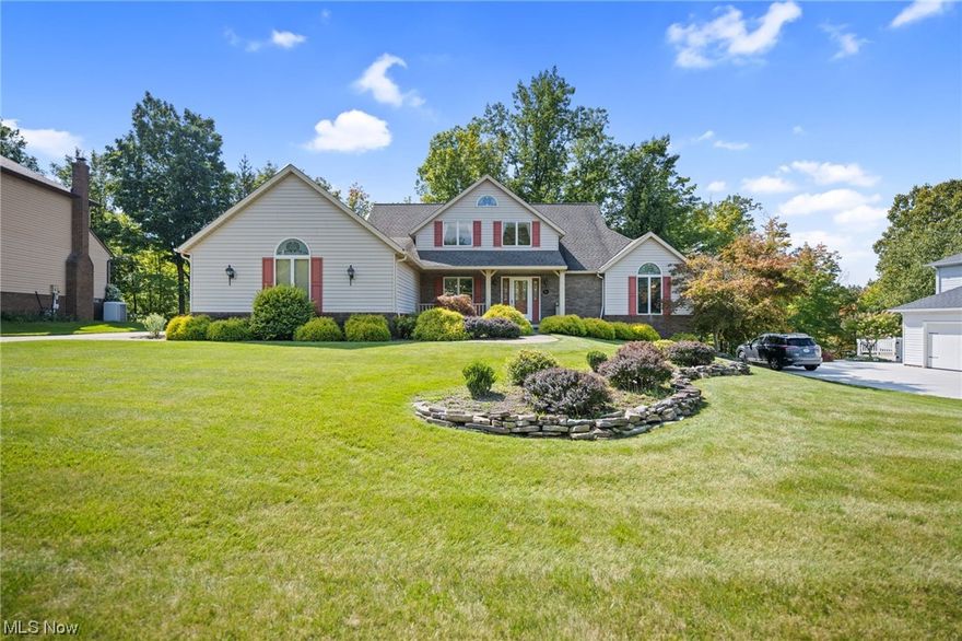 Welcome to 7565 Andover Lane. Located on a dead end street in the Southhampton Woods development this custom built Cape Cod is being sold by the original owners. Attention to detail was the focus of the owners building their forever home. As you enter the front door you are drawn to the view of the great room with vaulted ceilings, sky lights, gas fireplace and beautiful hardwood floors. A formal dining room with built ins is perfect for holiday dinners. The large eat in kitchen has an island and plenty of counter space. Doors off the kitchen lead to a deck overlooking what feels like your own private woods with a stream. There is a first floor master bedroom with an oversized master bath with double sinks, soaking tub, stand up shower, and walk in closet. Off the kitchen we have a half bath and first floor laundry that leads to a finished 3 car garage that is heated and has hot and cold water. The second floor has a loft that over looks the great room, two more bedrooms and a full bath. The unfinished walk out basement measures 1882 sq ft, it has plumbing for another bath and laundry room. The possibilities are endless in this large lower level. Furnace/AC is about 5 years old. Hurry to be the second owner of this fabulous home.