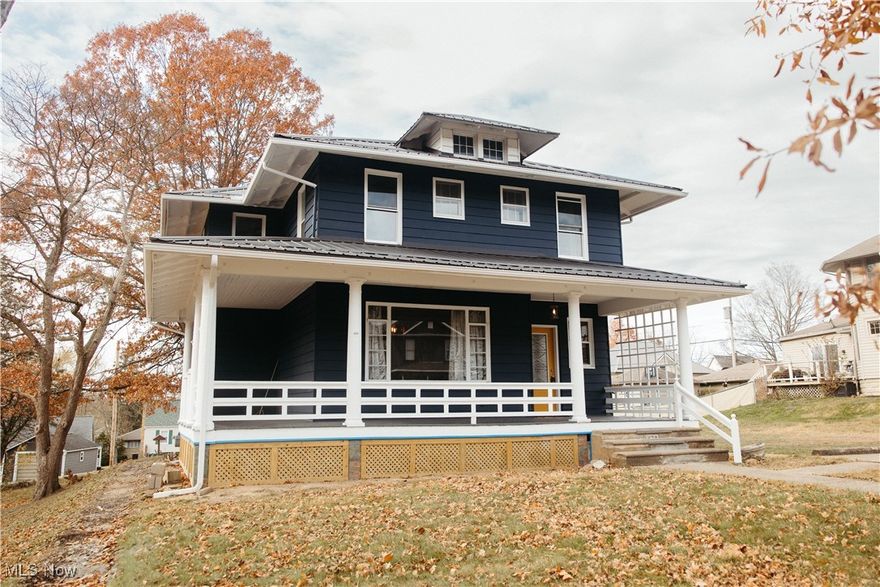 Wow! Completely renovated 5 bedroom, two and a half bath home. Three lost totaling .48 acres. The home offers all new flooring throughout the home. All new electrical with modern light fixtures. New windows. A new metal roof. Fresh exterior paint. New entry door. Custom built wooden kitchen counter. A large eat-in kitchen with all new stainless-steel appliances. Finished basement with full bath added. Plenty of closet space. Large living room, family room and dining room. Located within a few blocks of downtown Cambridge, the city park and the hospital. One year home warranty included. This is a must-see renovation.