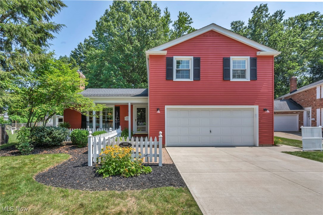 Tucked away on a cul-de-sac! This home offers a warm, comfortable feel with beautifully updated kitchen, inviting layout and a fully fenced-in private backyard with a patio in North Olmsted’s Stoney Brook neighborhood. This spacious 4-bedroom home features hardwood floors, an eat-in kitchen with breakfast bar, all stainless steel appliances, quartz countertops, and tile backsplash, opening to a versatile hearth room with wainscoting and access to the patio. Family room features a wood-burning fireplace and a formal dining room with wainscoting and timeless charm. An additional shower is located in the lower level with flexible bonus space and extra usable crawl space for storage. An attached 2-car garage and two laundry room locations - one in the lower level and second one is plumbed for the main level near the kitchen area completes the tour. There were many improvements completed in recent years making this home in the condition it is today. They INCLUDE: Replaced roof (2019), updated kitchen and replaced all appliances and flooring (2024), installed concrete driveway, walkway, and back patio (2019), painted house exterior (2024), replaced chimney liner system, crown, and cap (2025), installed water line shut offs in laundry closet (2025), and much more. INCLUDED are ALL kitchen appliances, washer/dryer, and all window treatments. Conveniently located near I-480, I-90, and just minutes to Lake Erie beaches, Cleveland Hopkins International Airport, golf courses, parks, shopping, restaurants, and many other local attractions.