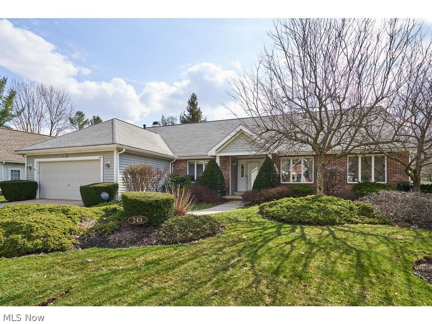 Great floor plan in this meticulous 3 bedroom, 2.5 bath RANCH home with fantastic water views in Bath's Village of Crystal Lakes.  Spacious kitchen is completely open to the breakfast room and family room w/fireplace. Sliders from family room lead to fantastic deck & patio that overlooks the water- ideal for outdoor entertaining. Also enjoy water views from the owner's suite and living room. Large formal dining room.  1st floor laundry/mud room. Enjoy the maintenance free living of the Village of Crystal Lakes. Amazing location- minutes from the Montrose shopping and restaurant district as well as highways.