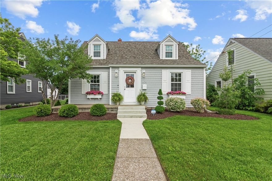 $30K PRICE CUT! Stylish design, upscale finishes, and a spacious layout - this fully renovated 1,800+ SF home is an absolute must-see! The exterior makes a fabulous first impression with all new siding (2023), new windows and roof on house (2023), new concrete driveway (2024), and landscaping (2023)! The moment you step inside you'll appreciate the high quality finishes, upscale lighting and hardware, and engineered hardwood flooring (2023). Two living areas, with the inviting living room with accent wall (2025) and huge rear family room. The fully renovated kitchen (2023) features new cabinetry, quartz countertops, and high-end stainless appliances. All 3 bedrooms offer new carpet (2023), including the sprawling second floor primary bedroom. The stylish bathroom offers a new glass shower door and vanity (2023), and custom penny tile floor (2025). Additional features include a 2-car garage, sprawling deck, fenced-in yard, newer HWT (2023), and large basement. Realtor owned.