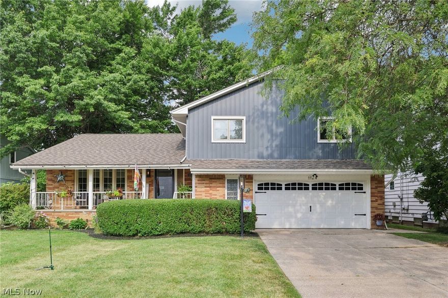 An absolute gem! This home has undergone an extensive renovation, bringing modern elegance and comfort to every corner. The stunning updated kitchen boasts quartz countertops, a center island perfect for meal prep and casual dining, a stylish tiled backsplash, white shaker soft-close cabinetry, and gleaming stainless steel appliances. The attention to detail continues with two fully updated bathrooms, ensuring a spa-like experience for everyone. Significant improvements since 2019 include new siding, a new roof, new windows, a state-of-the-art HVAC system, a new hot water tank, and new flooring throughout the home, providing peace of mind and energy efficiency. The main level features a spacious living room ideal for relaxation, a formal dining room perfect for entertaining, and a large family room with a cozy fireplace, creating a warm and inviting atmosphere. The three generously sized bedrooms offer excellent closet space, ensuring ample storage. The finished basement expands your living space with a versatile recreation room and a convenient half bath, ideal for hosting gatherings or creating a home office. Additional highlights include a two-car attached garage, a charming covered front porch for enjoying your morning coffee, and a newer concrete patio in the back, perfect for outdoor dining and entertaining. The large fenced-in backyard provides privacy and plenty of space for gardening, play, or relaxation. Situated in a fabulous location, this home offers easy access to local amenities, schools, and parks, making it the perfect place to call home.