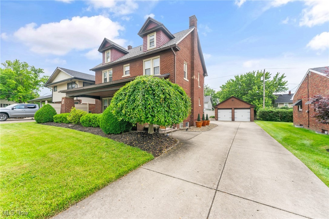 Meticulous and magnificent 3-story all brick Craftsman style home. The first level of this home plays host to a welcoming foyer; spacious living room with custom built in bookcases and stone fireplace; formal dining room with wood and glass french doors; an eat in kitchen with solid oak cabinetry and newer appliances; a new full bath; and laundry room. Three bedrooms including a master suite with sitting area and walk in closet, and an updated full bath comprise the second level. The 30 x 18 third level, which includes new drywall; new subfloor; and has been pre-ducted for air, requires just paint and carpet to provide additional living space. A full basement with a full bath provides ample storage space. Original leaded glass windows in select areas, hardwood floors, and superb woodwork exemplify the outstanding characteristics this home has to offer. Recent upgrades include central air units for lower and upper levels, exterior and interior paint, first and second level bathrooms, added insulation, dimensional shingle roof, replacement windows, and more. Exterior features include a large covered front porch, fenced in rear yard, and two car detached garage. This home is truly move in ready. Call today!!
