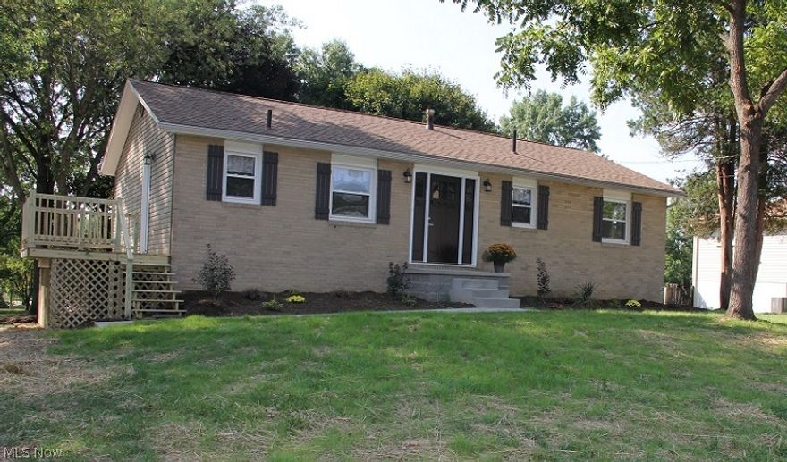 Here is the exciting Tuslaw ranch home you have waited for! Totally remodeled
from top to bottom, inside and out! Featuring today's trending colors and décor.
You will fall in love with the easy floor plan, walk out finished basement, and
large level lot. The dream kitchen is brand new and comes complete with all new
stainless appliances. Handy access to the new deck makes grilling outdoors a
breeze. All the work has been done for you, just move in and enjoy calling this
gem YOUR new home! Agent owned.