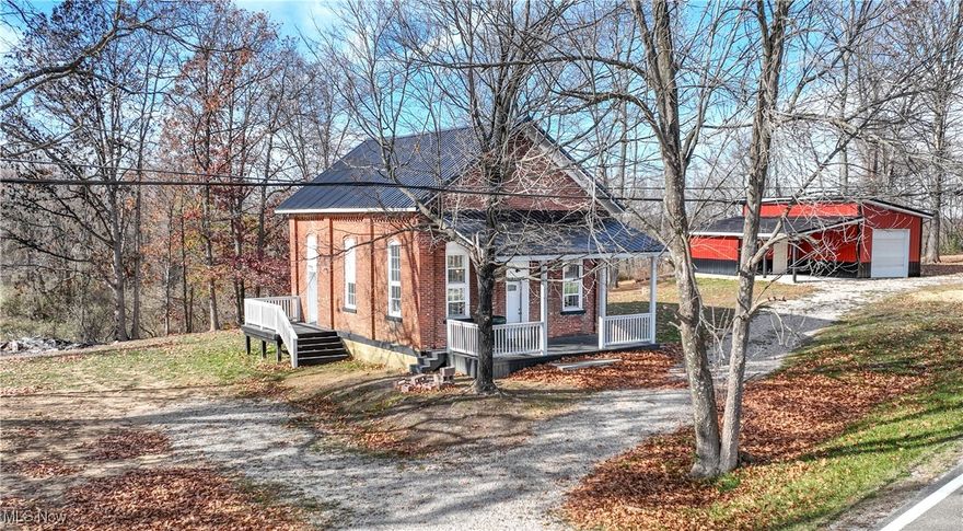 Beautifully remodeled original school house located just minutes from interstate and close to Piedmont Lake. This property is the perfect escape to be close to the lake, hunting or to use as an Airbnb! This old school house has been completely remodeled and features a nice open kitchen that will have all appliances included. There is a bedroom and full bath with laundry on the main floor. When you go upstairs, there is a large loft with another full bathroom. This property also features a brand new garage with a workshop. Oil and Gas rights will not convey.