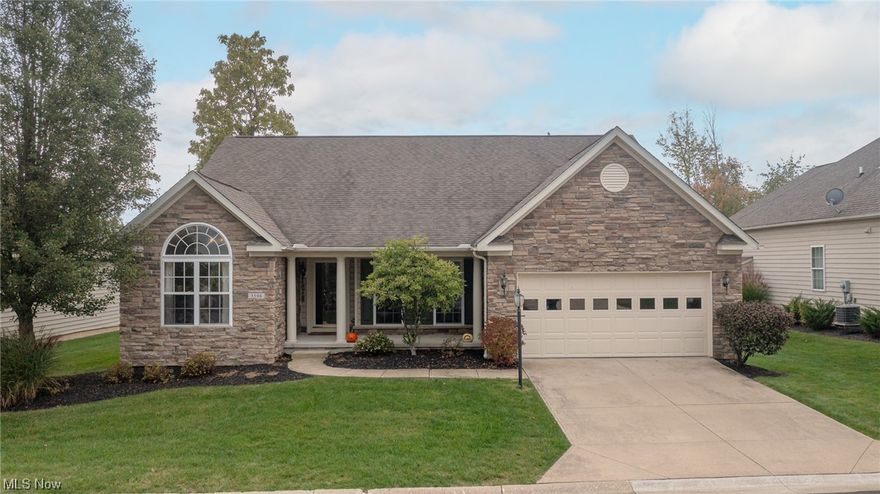 3596 Scotswood Circle is "No Dullsville", as soon as you pull up to the drive there's an inviting stone facade and pillared front porch, this 3 BR, 3 BA ranch is specacular home you just won't want to miss! Swing open the front door, you'll get that feeling this IS IT! Throughout is beautiful oak floors, tons of natural light with a "soothing to the eyes" paint color palette, foyer opens to a quaint sitting room and left, a BR used as an office with arched windows and a common bath and a spacous second bedroom with custom closet.  Great room offers a mantel and gas-fireplace.  If you like to entertain, do it in style whether you are indoors or out. The gourmet kitchen with eating area is adorned with stainless appliances featuring GE Cooktop, GE double oven with convection unit, new LG Fridge, granite counters, breakfast bar, cherry custom cabinets, travertine tile backsplash. Eating area opens to a stone patio, gas firepit, rocking chairs, pergola, outdoor dining, gas grill and out door lighting. Spacious master bedroom with tray lit ceiling, master bath with soaker tub, and California walk-in closet. The lower level may be the best part of the house with it's hip rat pack and Vegas theme.  Relax by the gas fireplace living area, or enjoy the wine tasting area equipped with wine cooler, dishwasher, and sink. 4th BR and party room with pool table. After a long night, freshen up in the all glass shower/pulsating jets.  Schedule your showing today we know you'll like it here!