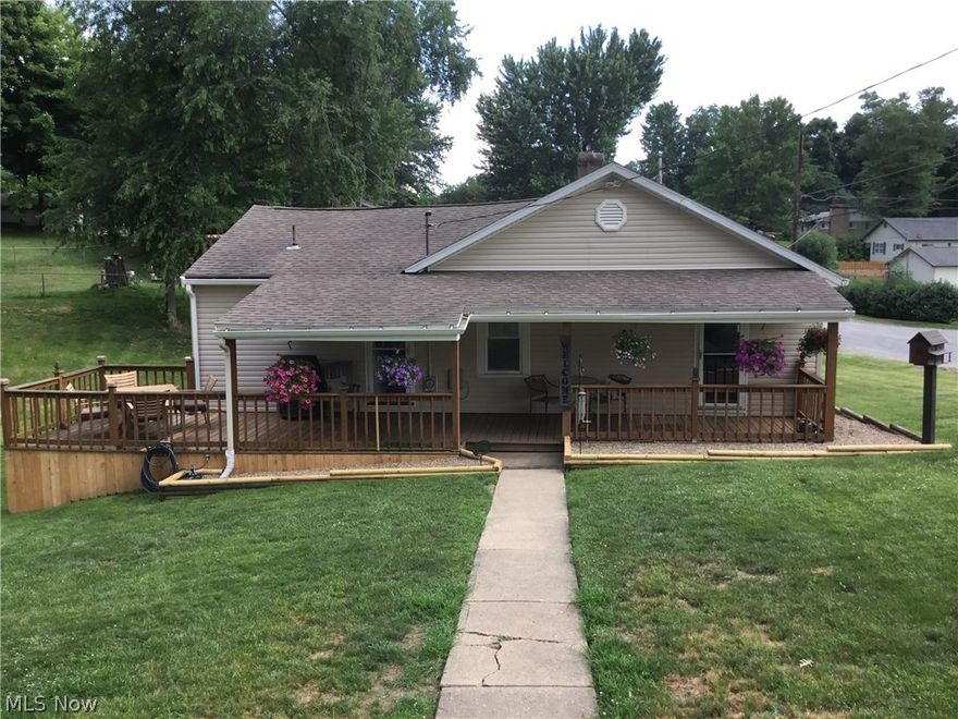 Show quality ranch home on 1.42 acres. 2 possibly 3 bedroom home completely remodeled. If your looking for that perfect starter home to build your family or maybe you are ready to downsize to reduce your work load then THIS is the home for you. Roof replaced approx 10 years ago on home and garage. Siding is 12 years old, windows and doors 10 years old. Hot water tank replaced 5 years ago. This home has been completely repainted from top to bottom. 2 car detached garage to park your vehicles or build that man cave you have been waiting on. Bus stop for East Liverpool City Schools and Beaver Local right in front of the home so you have your option of either district. STOP renting and start living the dream. Call me today and ask about NO money down USDA home ownership.