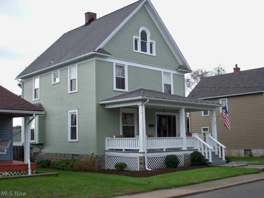 Lovely 4-5 bedroom home with fenced yard located near the schools.   1st floor bath and deck installed 2014. Spacious rooms plus finished attic. 1 car garage converted to workshop.  Chair lift and shed do not stay.