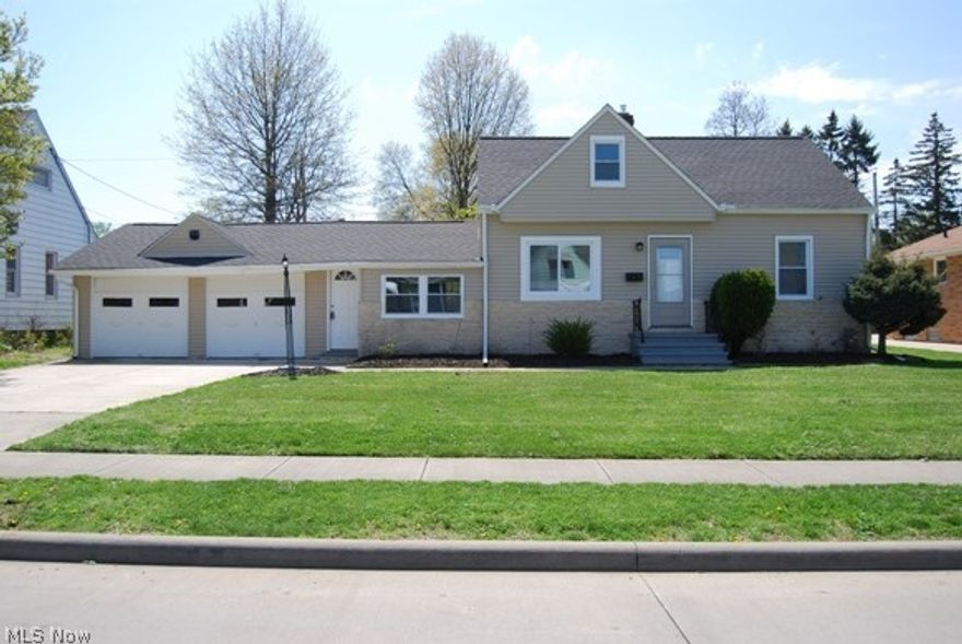 This totally refurbished possibly 4 bedroom Cape cod is a turn the key must-see! Located in a highly desirable area of Parma near the Metro Parks. Also near I-480, I-71 and other major roadways. The many new updates include: Windows, Furnace, Flooring thought out home, Doors, Hot water tank, Kitchen counter top – Cabinets, light fixtures, siding, roof, Gutters, and leaf guards. All appliances stay. The basement is fully finished with a fireplace to entertain your friends. Also enjoy the breezeway for extra entertainment space. The garage is an over sized 2-car with an exit garage door into your huge backyard. The seller will look at all offers.