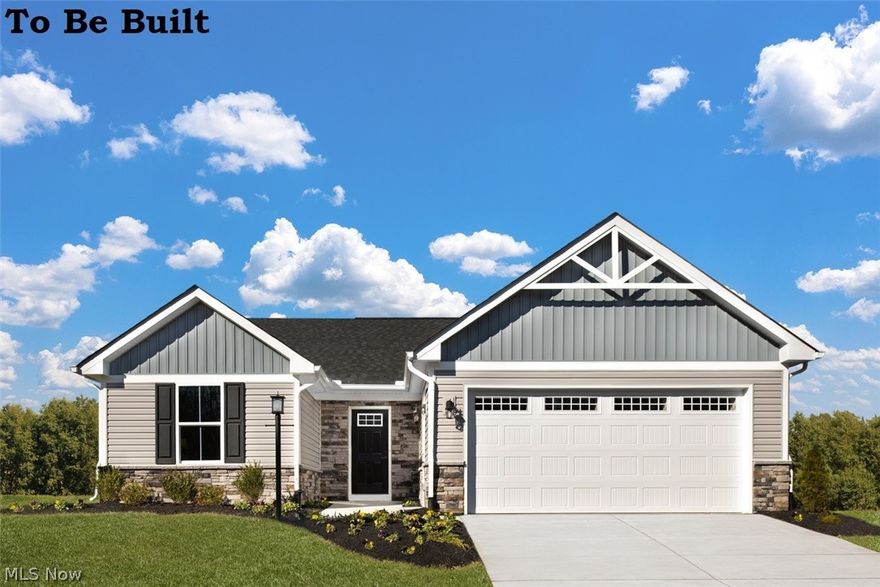 Welcome to Villas of Meadow View– The area’s LOWEST PRICED, Luxury, Low-Maintenance, ranch community!  Meet our Bahama Floorplan:  This home offers the right amount of space to entertain and enjoy your independence. The partial stone exterior, and included landscaped/maintained yard welcome you home.  Inside, the kitchen and dinette open to the great room to give you plenty of options for hosting your guests. The kitchen is well-equipped, with all SS appliances included, a gourmet island, a large pantry for extra storage, granite countertops, and luxury planked flooring.  Gather in the great room for movie night or to watch your favorite sports team. Feel free to host guests overnight too, in 2 guest rooms.  Just past the large laundry room, and tucked away from the guest rooms, is a large Master Suite, complete with large walk-in shower and closet. To Be Built. Photos for representation only.