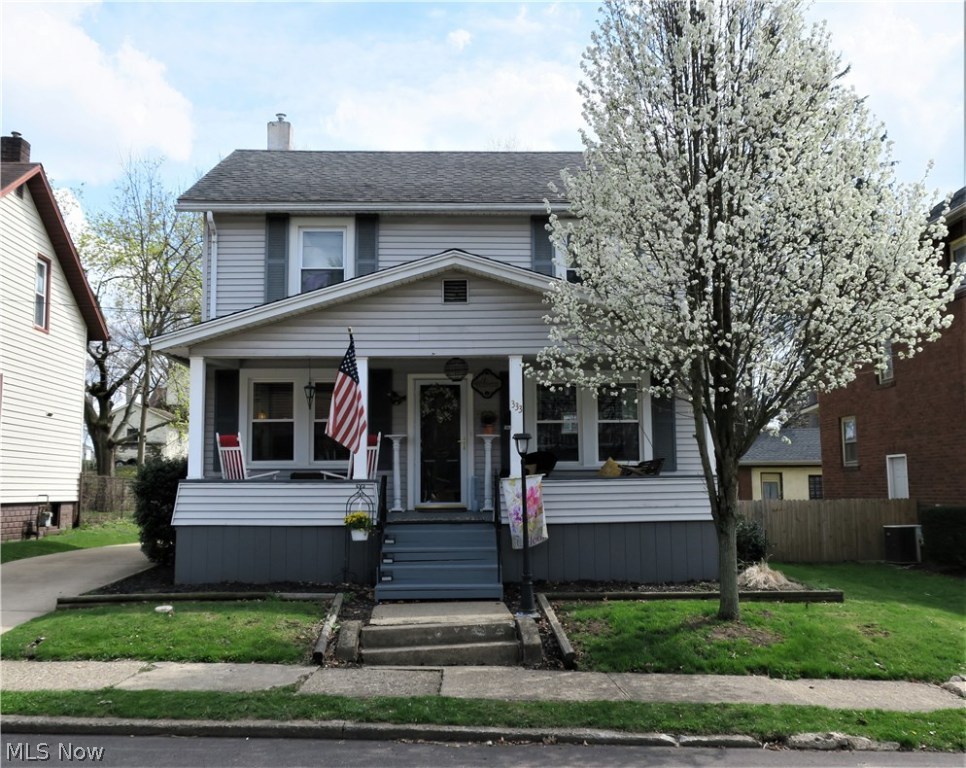 Call this one "home!" This wonderful home has great curb appeal and an inviting front porch that bodes, "Welcome!" to your friends and family!
When you step inside, you immediately feel that this is more than a house, it's a home.
Hardwood floors take you from a family-style dining room that is separated from the kitchen by a bar that seats 3, to a very charming living room where you'll have many windows to provide you with natural light. The kitchen is quite unique in that it accentuates a more modern decor, while creatively keeping the nostalgia of its era. The hardwoods continue to the 2nd floor where you'll find 2 generous-sized bedrooms and a third which could also make for the perfect office space if needed. The full bath on the 2nd floor includes a newer tub and shower surround and the floor-plan makes it so that you can configure amenities to suit your preferences in the extra space.
The basement also has a full bath, laundry area, and plenty of room for storage or a worksho