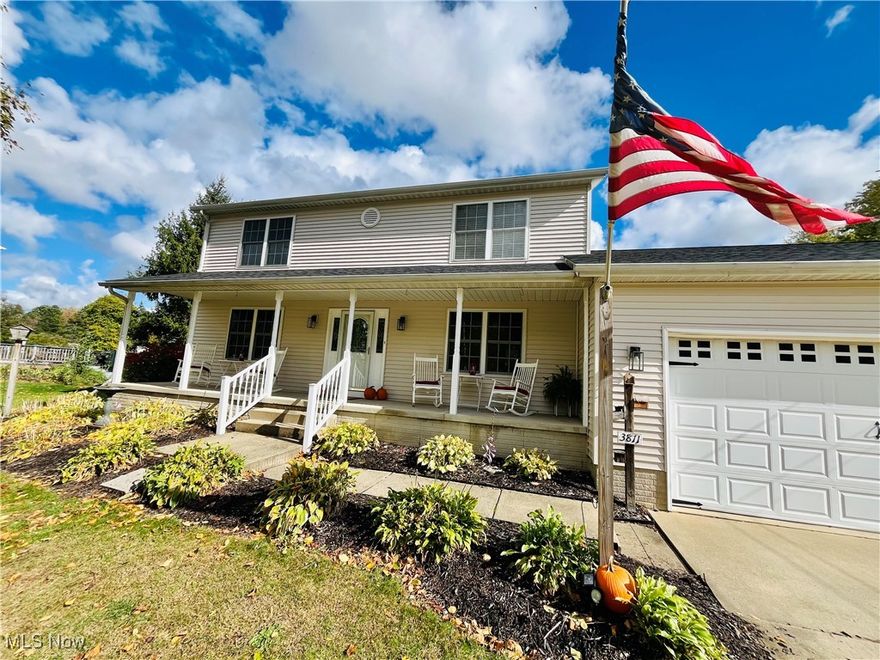 When that unique thing comes along... Welcome home to this impressive colonial in Perry Village, full of show-stopping history and unique features. This quaint and clean modern colonial was part of a former nursery - and the glade of white birch are from before this area was developed. This front yard is locally famous! Peering and making your way through the birch, you'll find the welcoming, west-facing front porch. Inside, all new flooring on the first level, 90% of the interior has been repainted in the past 6 months. Lots of updates! To the left of the entry foyer, a perfect home office or library, sharing the French doors with the family room. To the right, your formal dining - adjacent the Butler's pantry - with access to the open concept kitchen. New appliances, a large island with seating for 3 or more, pantry, and Oaken hardwood cabinets. Also at the rear of the home, a comfortable lounge space or breakfast nook, then leading to that flexible family room with gas fireplace and access to the tremendous, two-tier full width Trex deck. Upstairs, two large bedrooms, common full bath, and an enormous Owner's suite with walk-in AND a second double closet. Back to that deck, and the amazing, open entertaining space in the backyard. Plentiful room for seating, fire pit in the yard, and the HE and SHE Shed combo you've been dreaming of - or never knew you NEEDED. But it's here - and it's incredible. Lounging, entertaining, and relaxing with family and friends in your private backyard surrounded by pines. Right in the heart of Perry. Walkable town, amenities and restaurants nearby, right down the street from the school and stadium. Smalltown, USA is calling. Newer HVAC! Newer roof, siding, and deck. Must see!